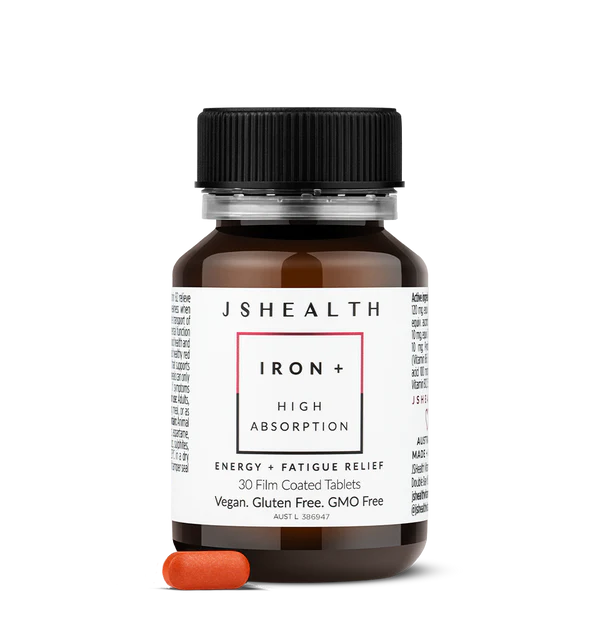 JS Health Iron + with Vitamin C 30 Tablets