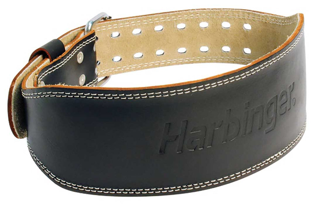 Harbinger 4 inch Padded Leather Belt (Black)