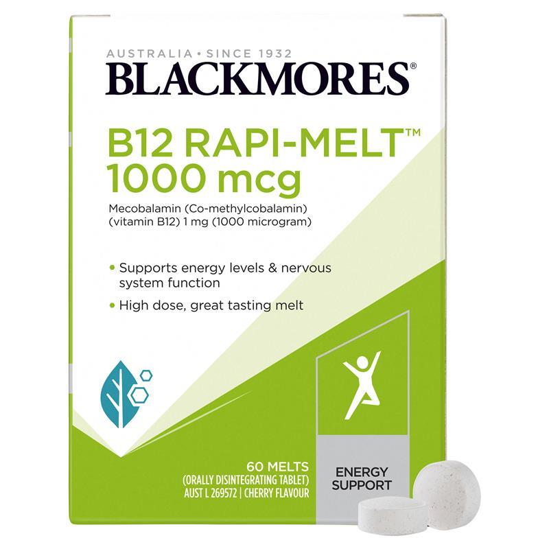 Blackmores B12 RAPI-MELT 1000mcg 60 Melts