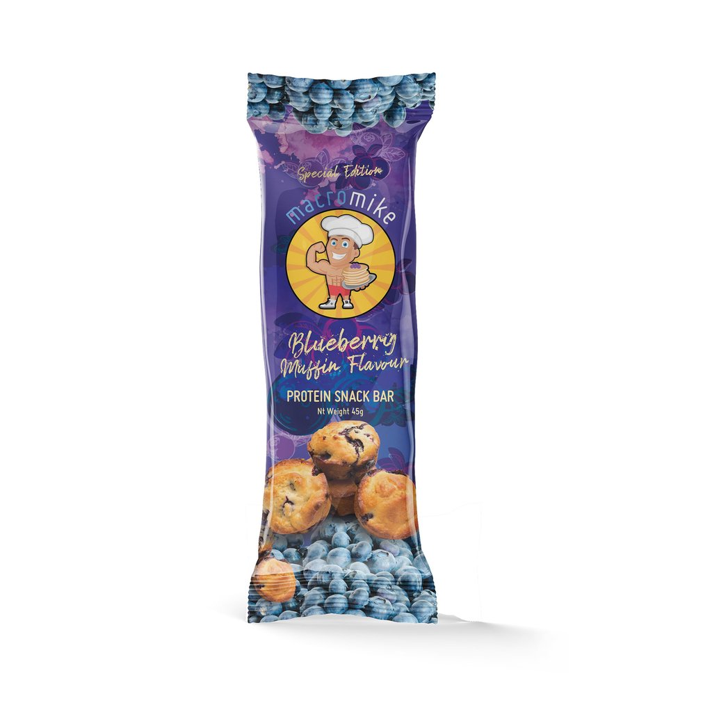 Macro Mike Blueberry Muffin Almond Protein Bar