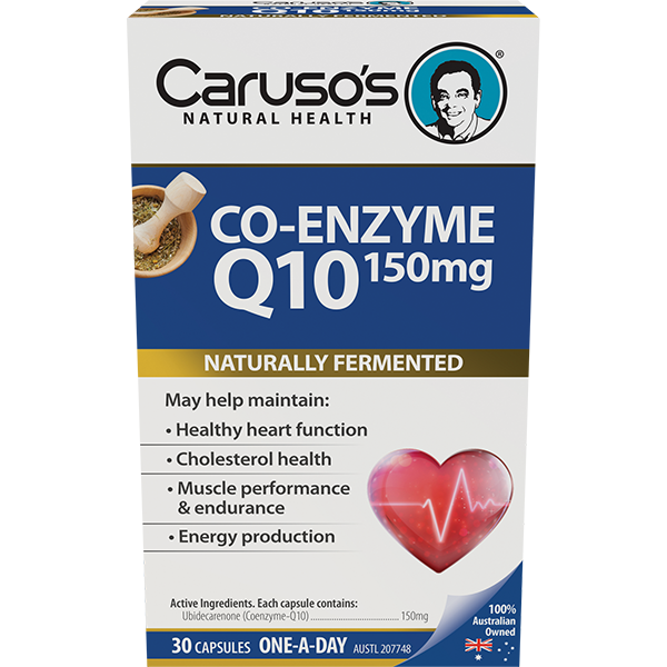 Carusos Natural Health Co-Enzyme Q10 150mg
