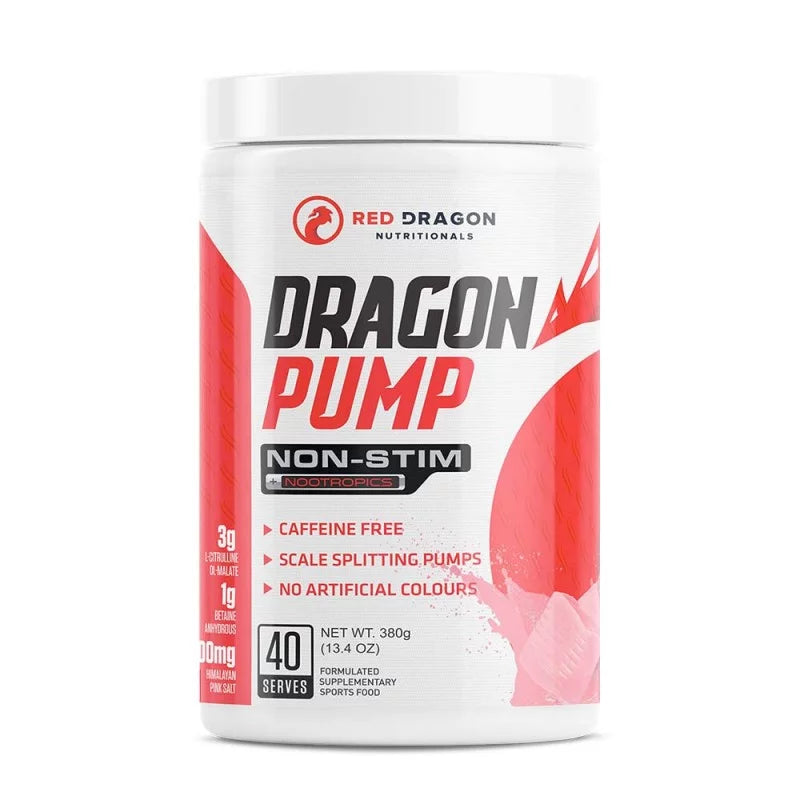 Red Dragon Nut. Dragon Pump non-stim pre workout