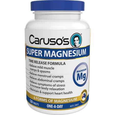 Carusos Natural Health Super Magnesium 120 Tablets