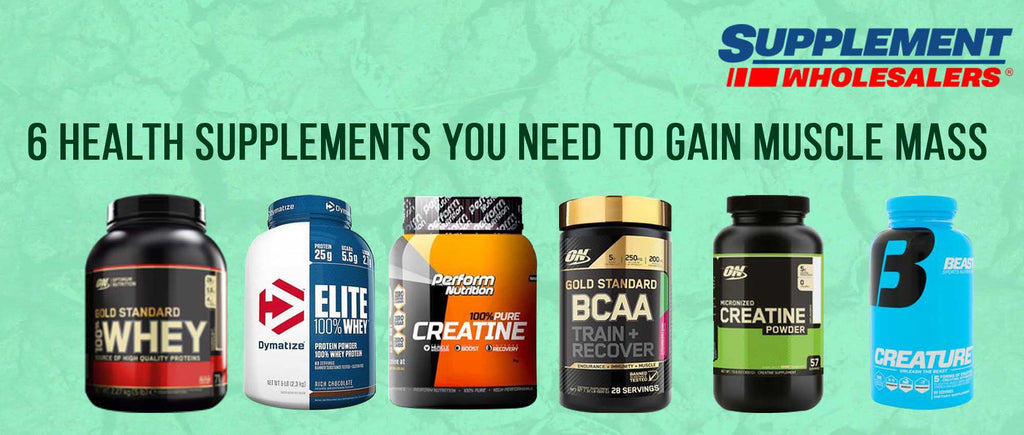 6 health supplements you need to gain muscle mass