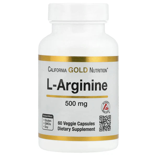 California Gold Nutrition L-Arginine 500mg Capsules