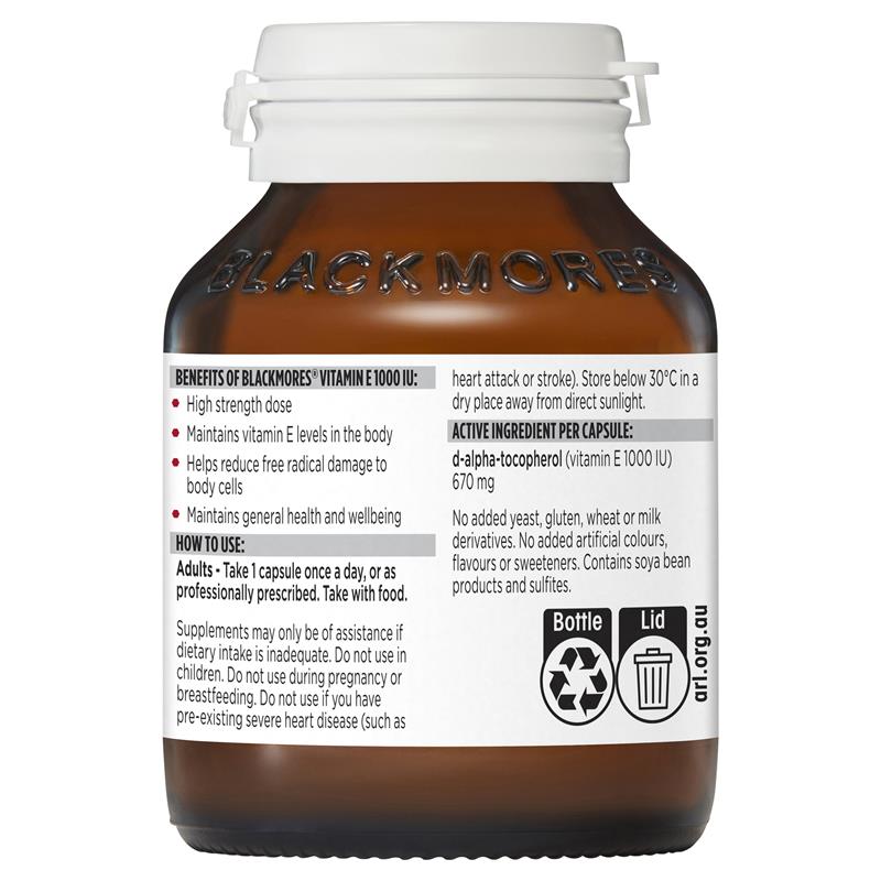 Blackmores Vitamin E 1000 IU