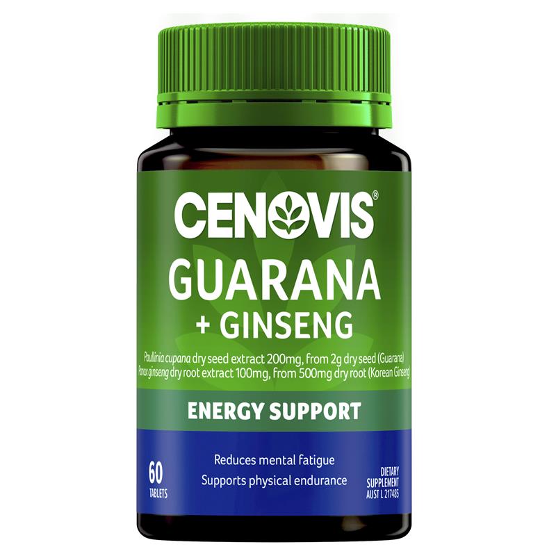 Cenovis Guarana Plus Ginseng 60 Tablets