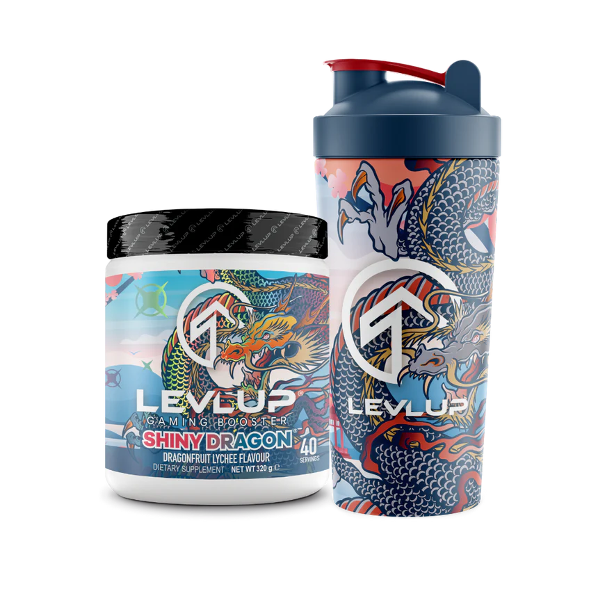 Levlup Preworkout and Gaming Booster Plus Shaker