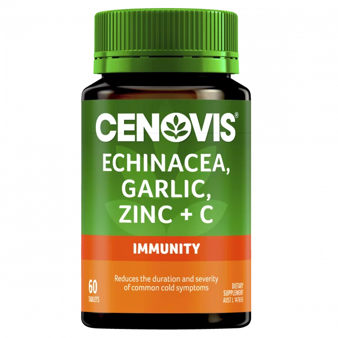 Cenovis Echinacea Garlic Zinc plus C 60 Tablets