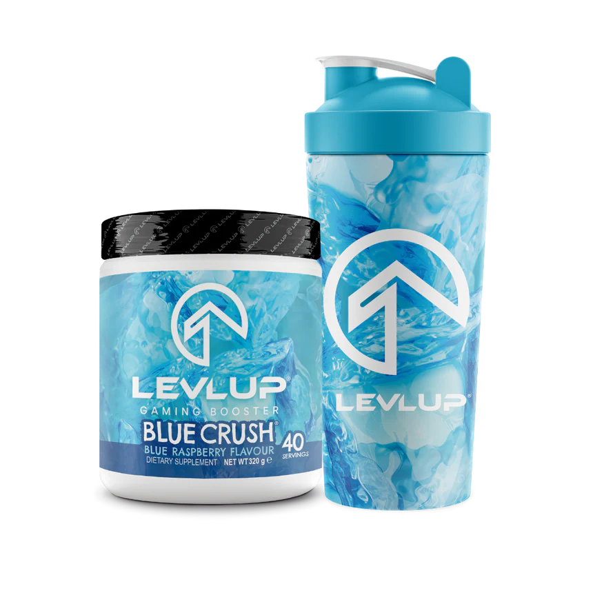 Levlup Preworkout and Gaming Booster Plus Shaker