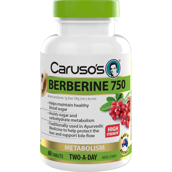 Carusos Natural Health Berberine 750