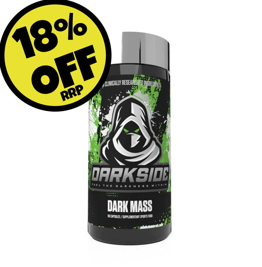18 percent off the rrp of the dark mass test booster