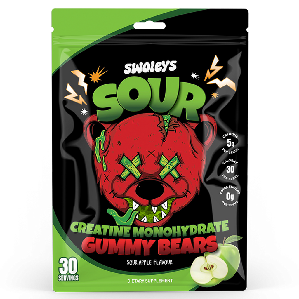 Swoleys Sour Creatine Monohydrate Gummy Bears