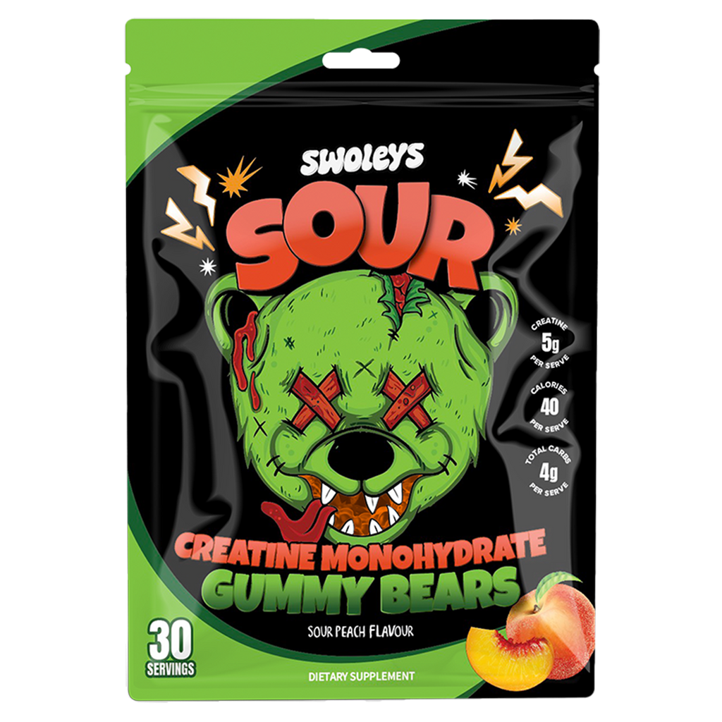 Swoleys Sour Creatine Monohydrate Gummy Bears