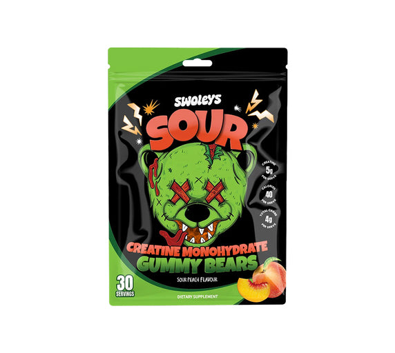 Swoleys Sour Creatine Monohydrate Gummy Bears