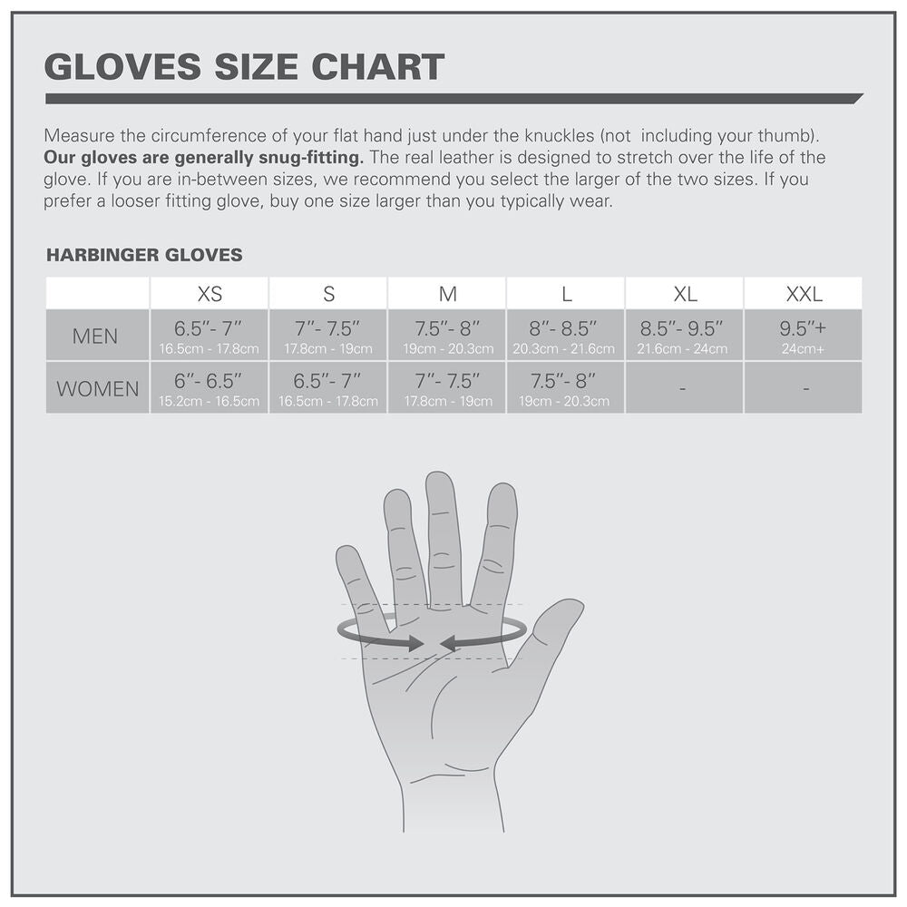 Harbinger Full Finger Power Protect Gloves