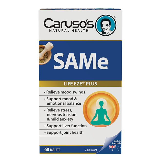 Carusos Natural Health SAMe (Life Eze Plus) 60 Tabs