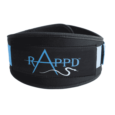 Rappd 4 inch Blue Neoprene Weight Lifting Belt Supplement