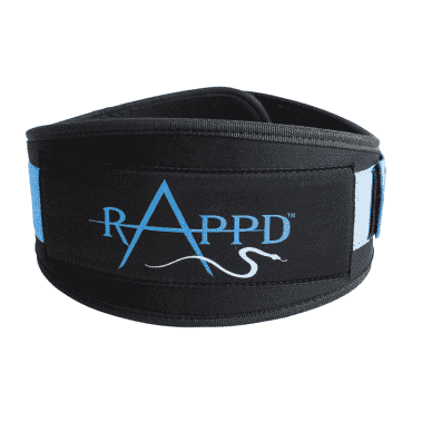 Rappd 4 inch Blue Neoprene Weight Lifting Belt