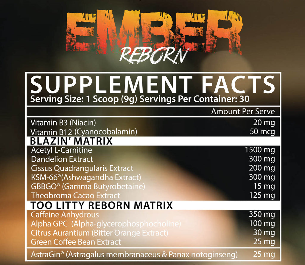 Inspired Nutraceuticals 3MB3R EMBER Reborn Energy Powder