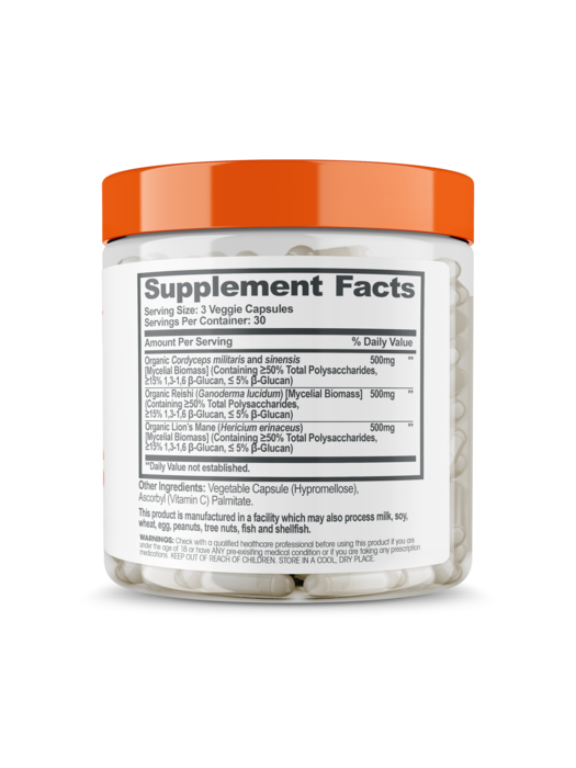 The Genius Genius Mushrooms - 90 Capsules