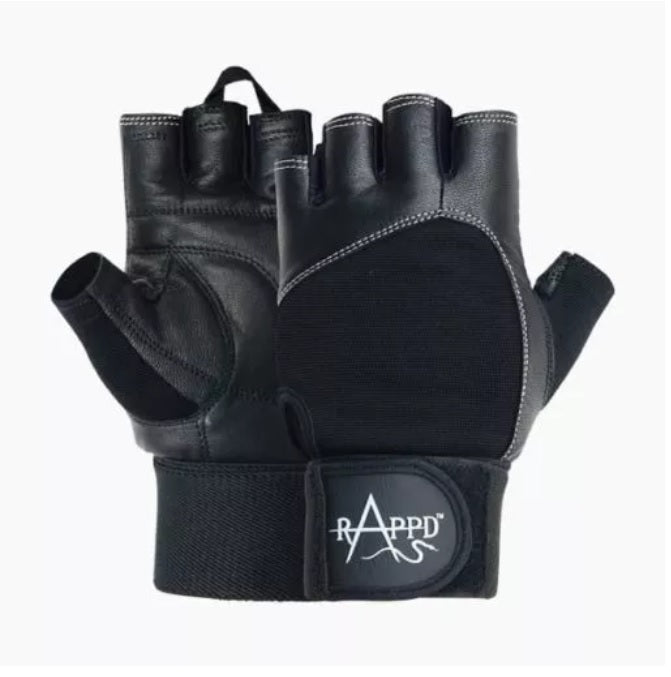 Rappd G Force Black Glove with Wrist Support