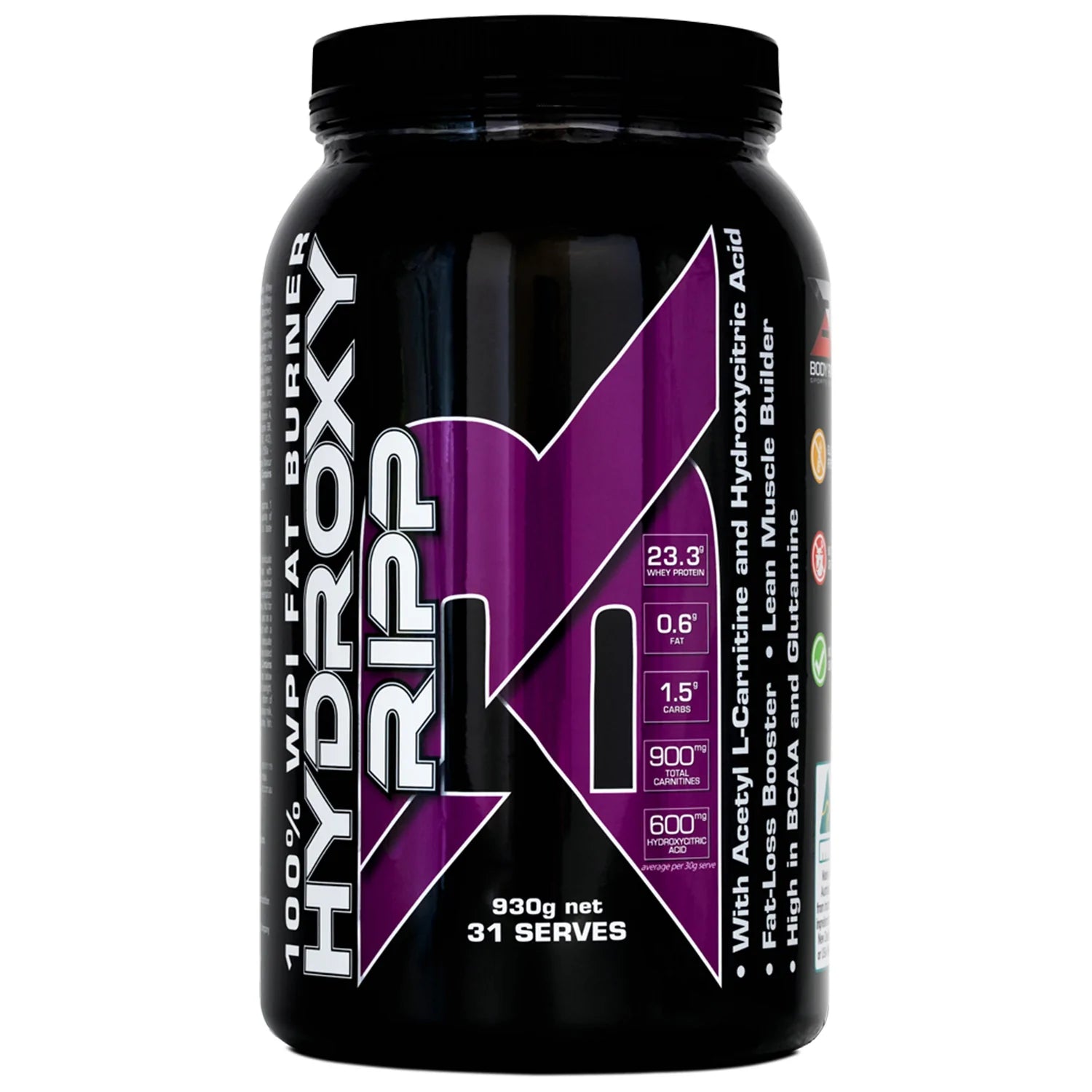 body ripped acetyl l-carnitine Hydroxy Ripp WPI Protein Fat Burning Protein Supplement Wholesalers Acetyl-L-Carnitine by Body Energy Club