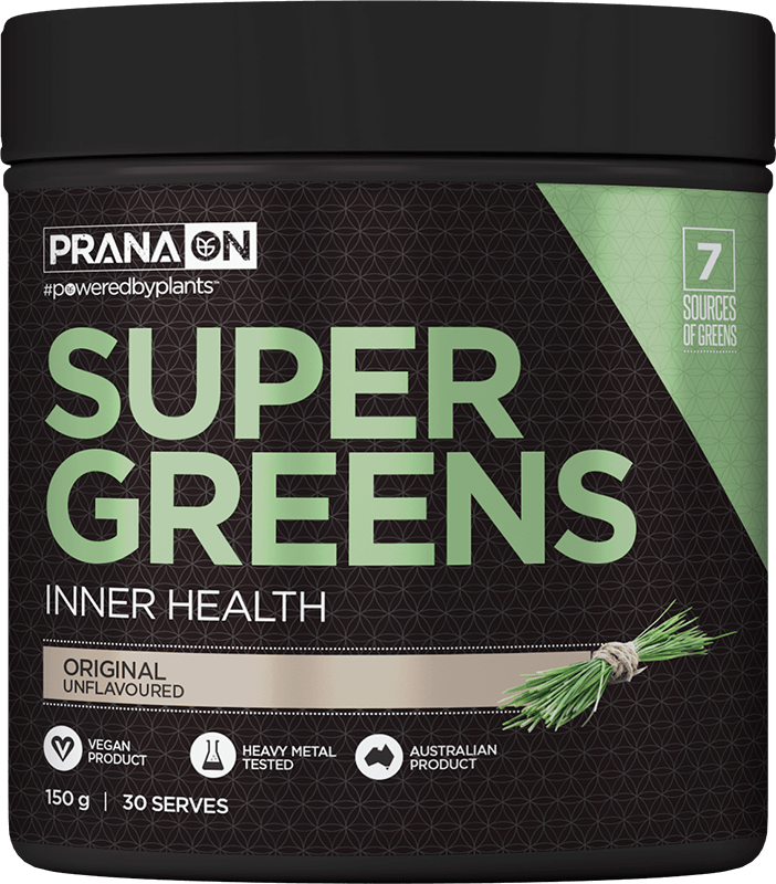 Prana On Super Greens Inner Health Vegan Powder 30 serves tub