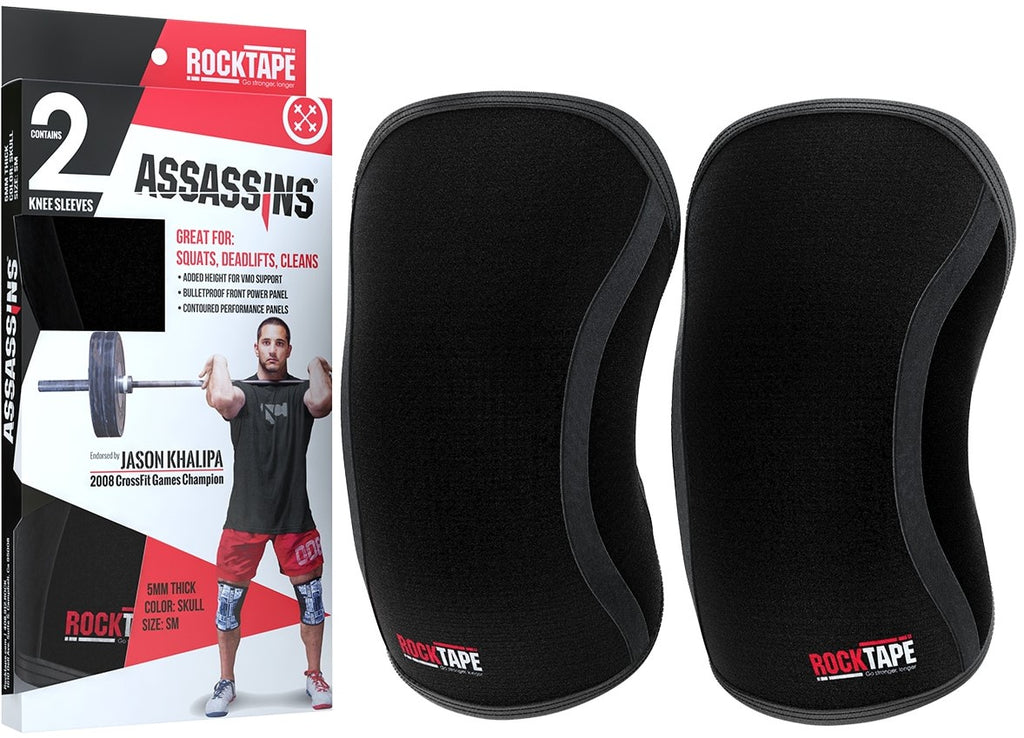Rocktape Assassins Knees Sleeves - Black 5mm