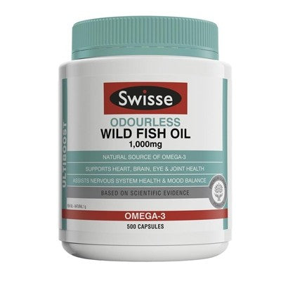 Swisse Odourless Wild Fish Oil 1,000mg