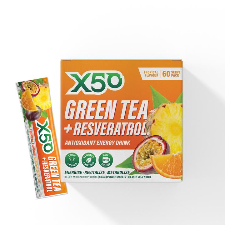 X50 Green Tea + Resveratrol by Tribeca Health