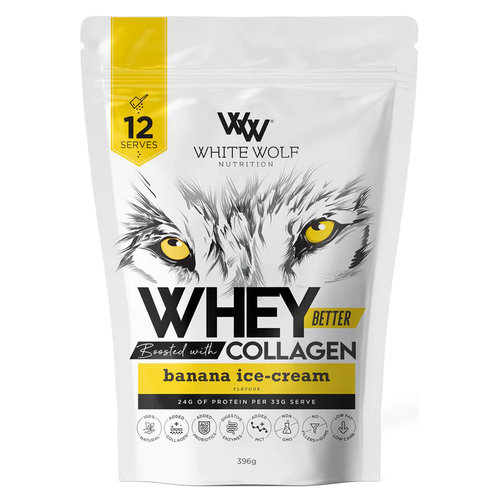 White Wolf Whey Better Protein - Boosted with Collagen