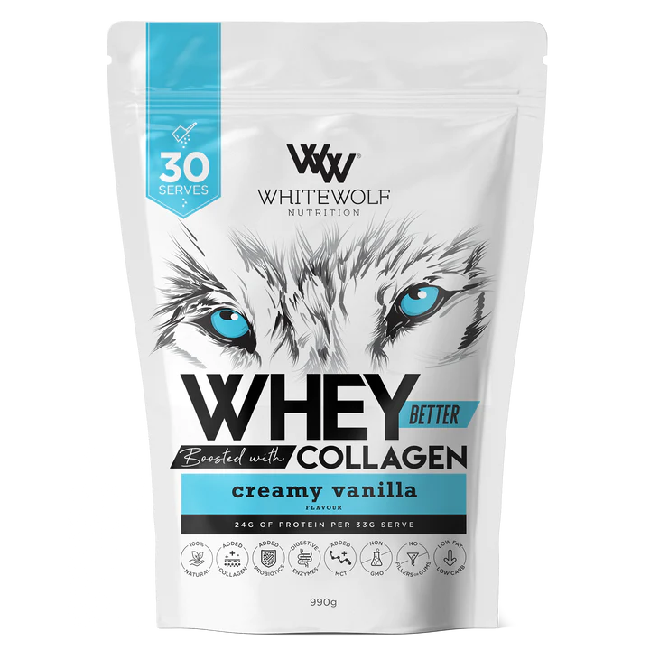 White Wolf Whey Better Protein - Boosted with Collagen