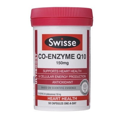 Swisse Ultiboost Co-Enzyme Q10 150mg 50 Capsules