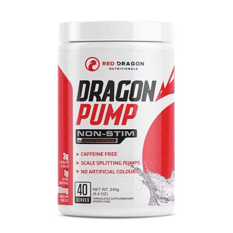 Red Dragon Nut. Dragon Pump non-stim pre workout