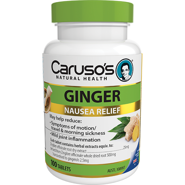Carusos Natural Health Ginger 100 Tabs