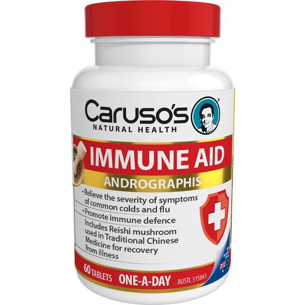 Carusos Natural Health Immune Aid - One A Day - 60 Tablets