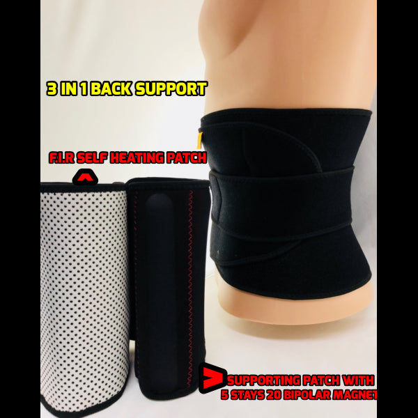 i5 Magnetic Far Infrared Back Support With Stays i5-555