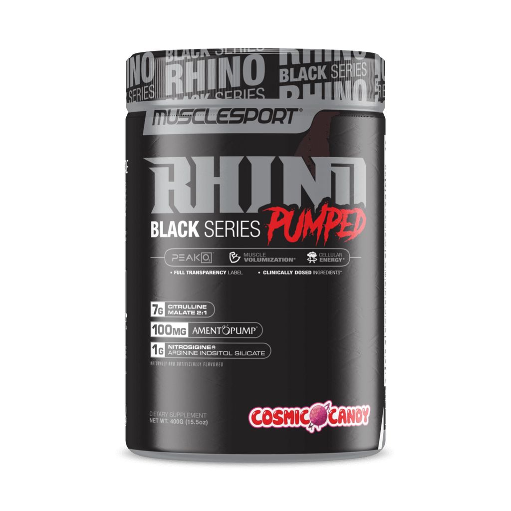 Musclesport RHINO Black Series PUMPED non stim Pre Workout