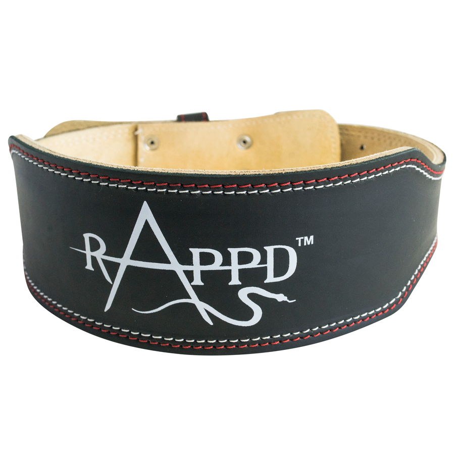 Rappd 4 Inch Leather Weight Lifting Belt