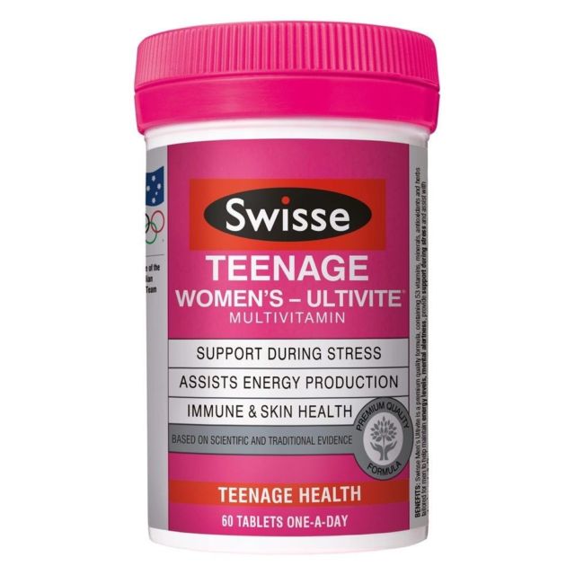 Swisse Teenage Ultivite Womens 60 Tablets