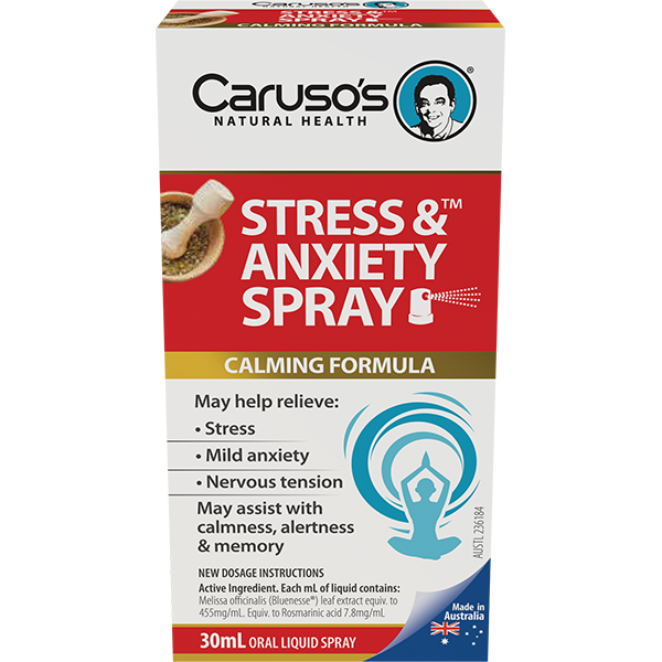 Carusos Natural Health Stress and Anxiety Spray