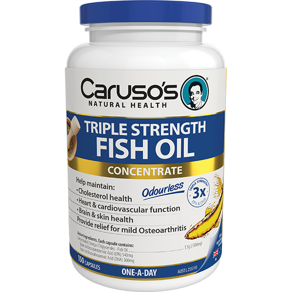 Carusos Natural Health Triple Strength Fish Oil