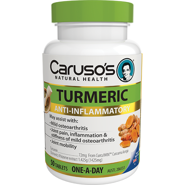 Carusos Natural Health Tumeric 50 Tabs